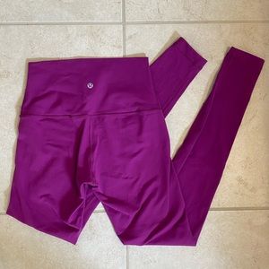 LULULEMON plum full length leggings